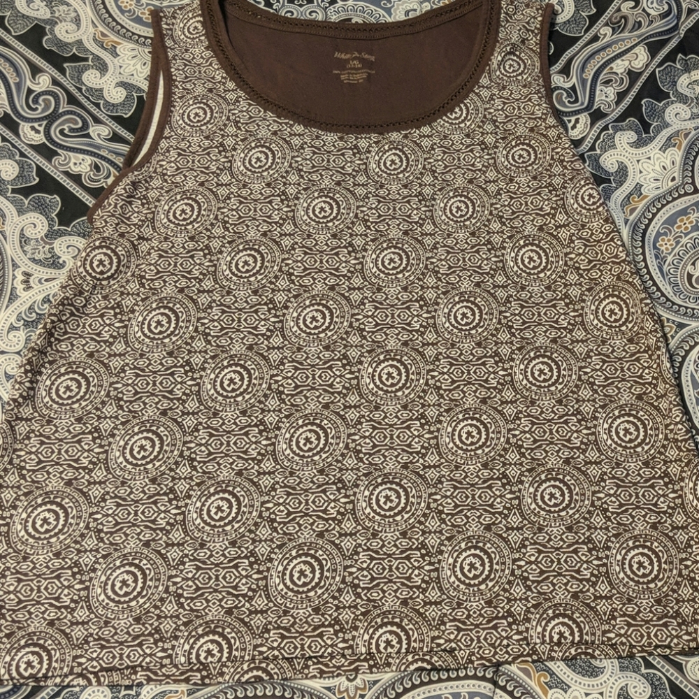 Brown Tank /Large/ White Stag